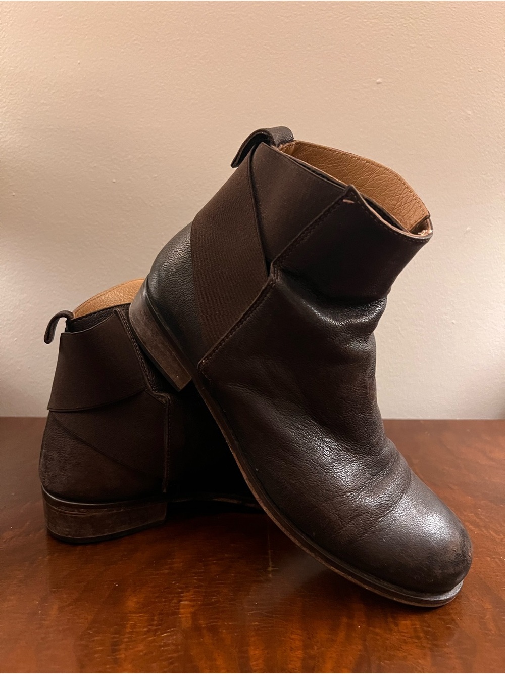 Italian Brown Leather Ankle Boots